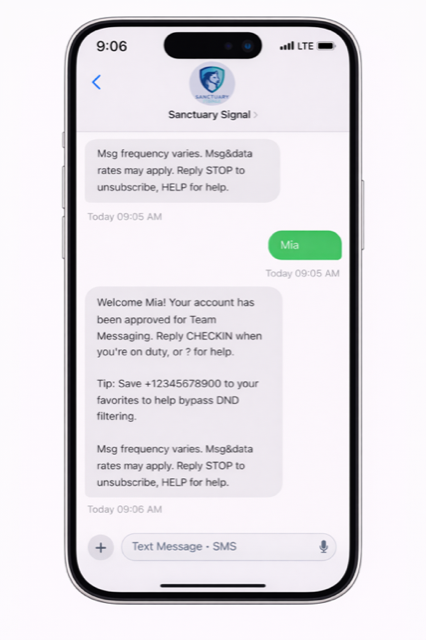 Team member receives pending approval notice while leadership reviews access.