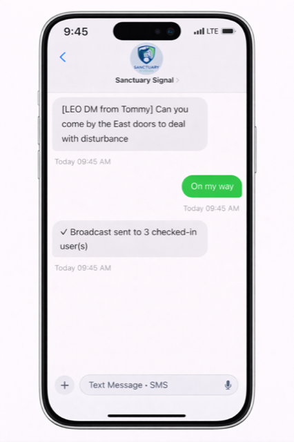System confirms keyword handling and response routing.